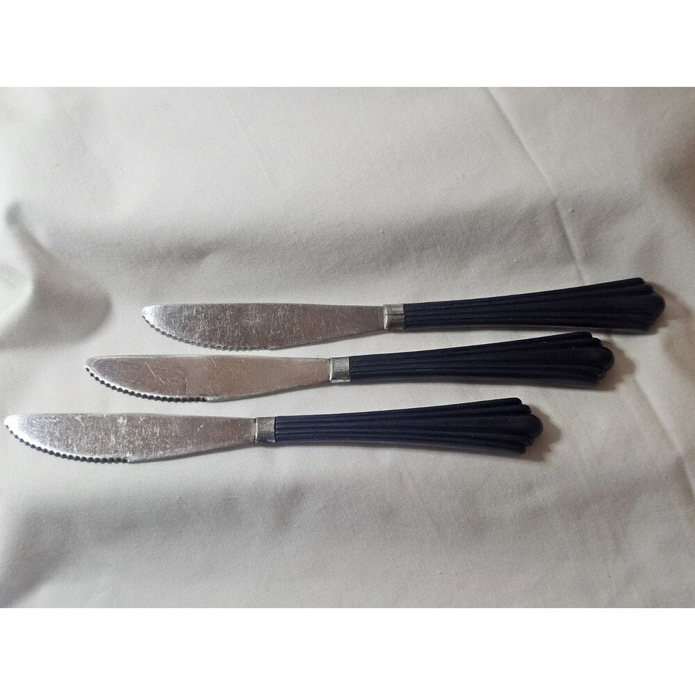Vintage Navy Fan Shaped Flatware Lot Of 3 Art Deco